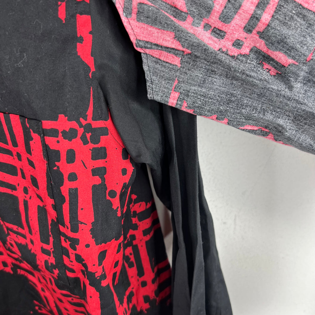 CDG BLACK Ink Splatter L/S Shirt