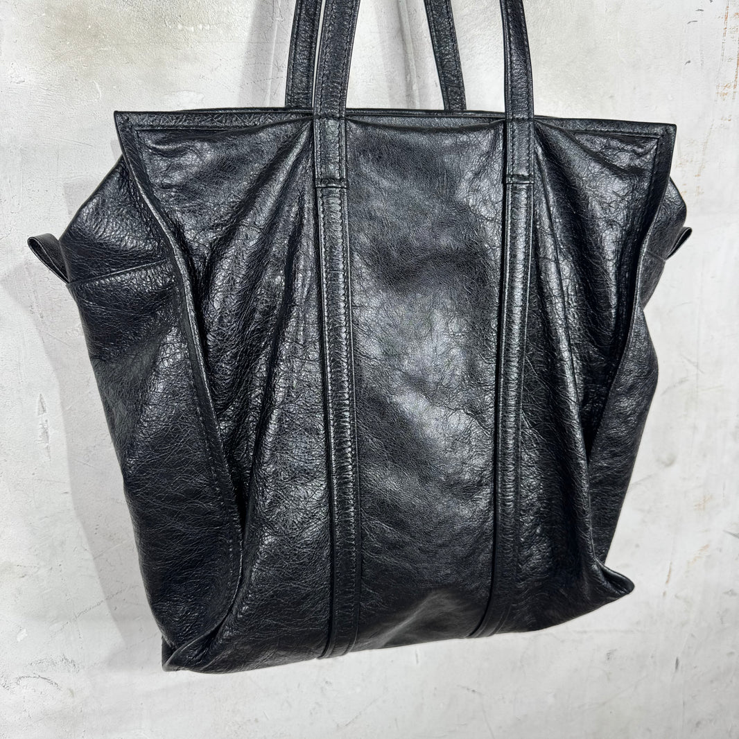 Balenciaga Black Lambskin Medium Bazar Bag