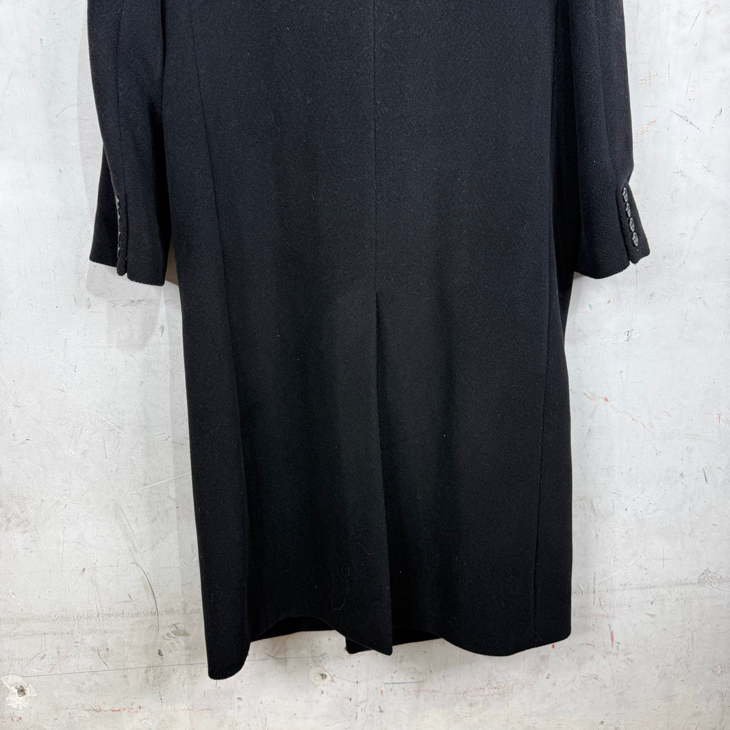 Saint Laurent Black Wool Trench Coat