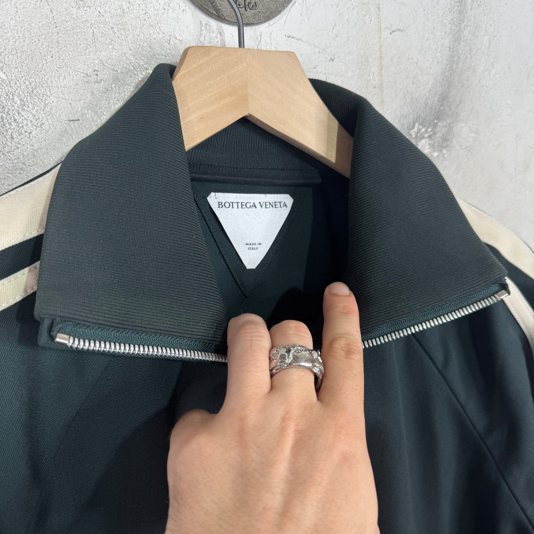 Bottega Veneta Green Wool Track Jacket
