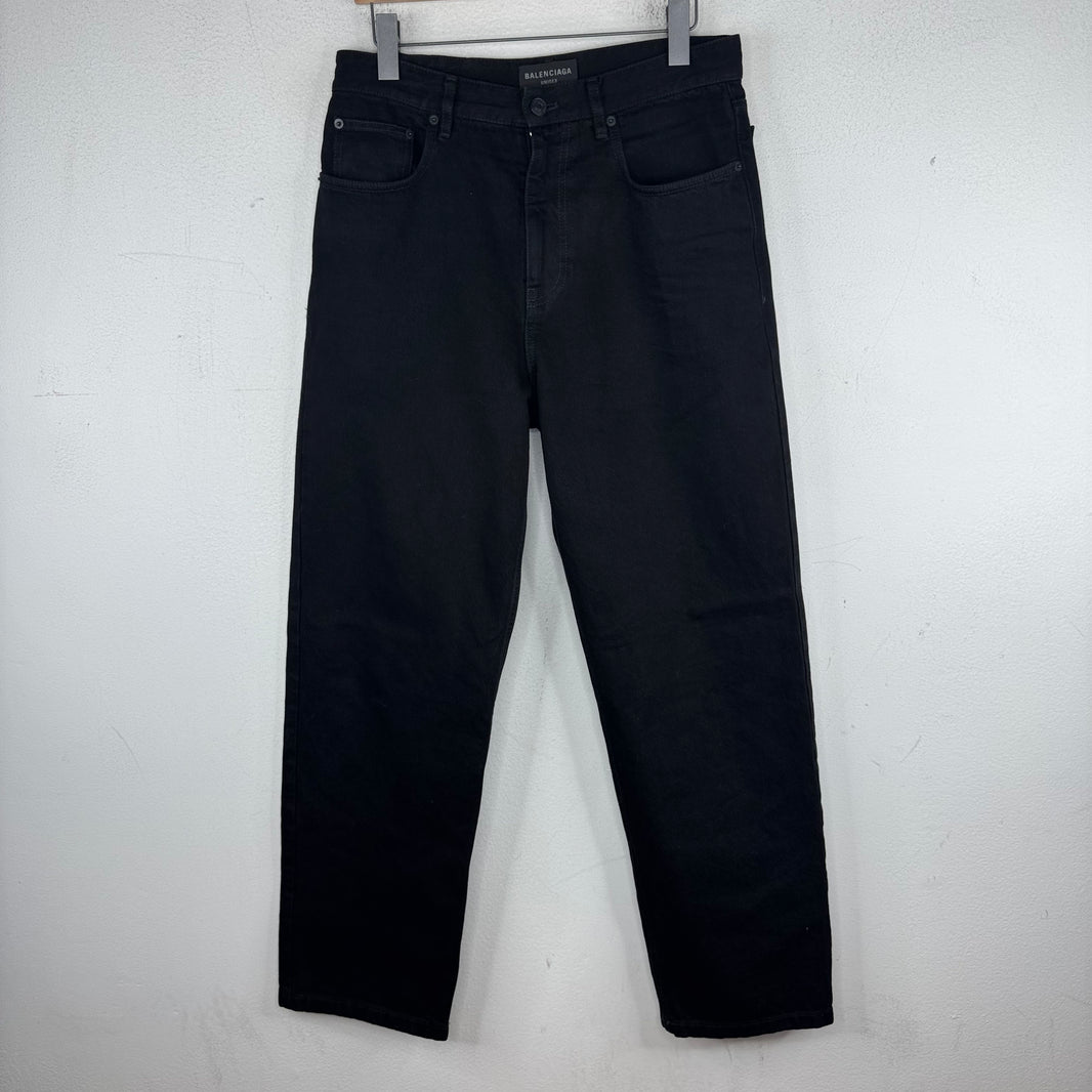 Balenciaga Black Loose Fit Jeans
