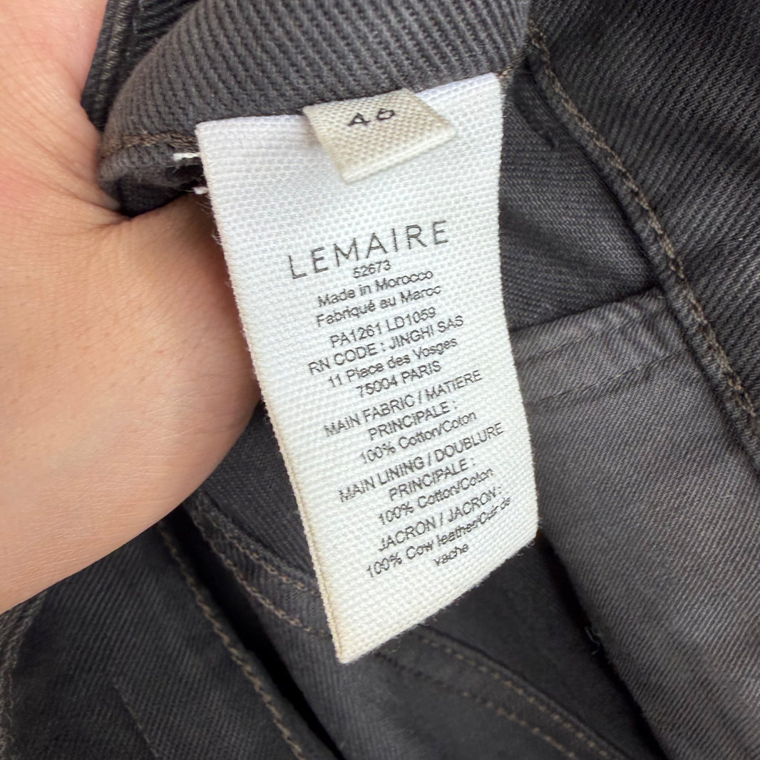Lemaire Waxed Barrel Pants