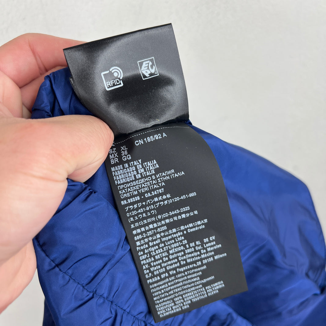 Prada Blue Triangle Patch Cargo Shorts