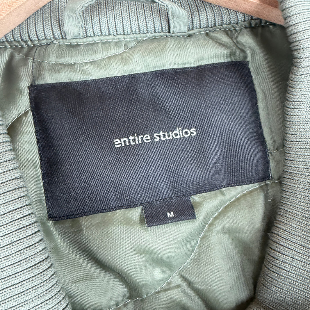 Entire Studios Green Bomber Jacket