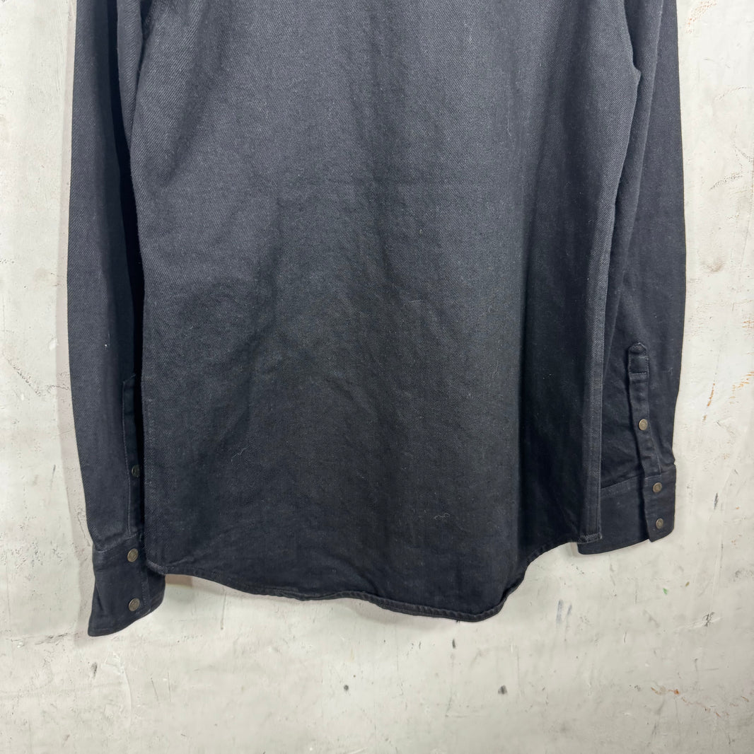 Calvin Klein Black Snap Denim Shirt