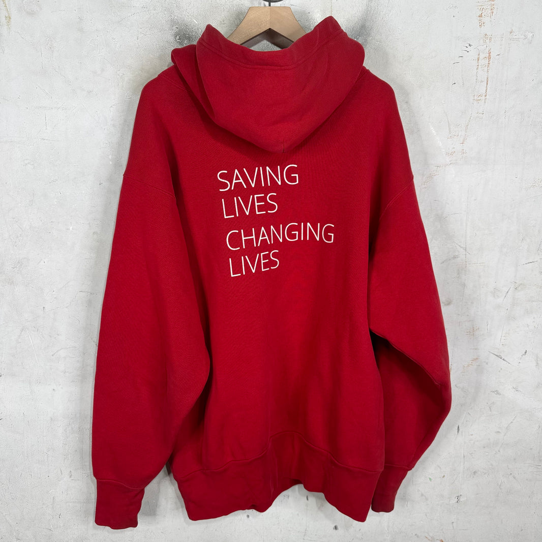 Balenciaga Red WFP Hoodie