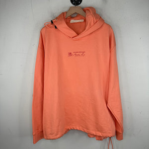 Martine Rose Peach Logo Cinch Hoodie