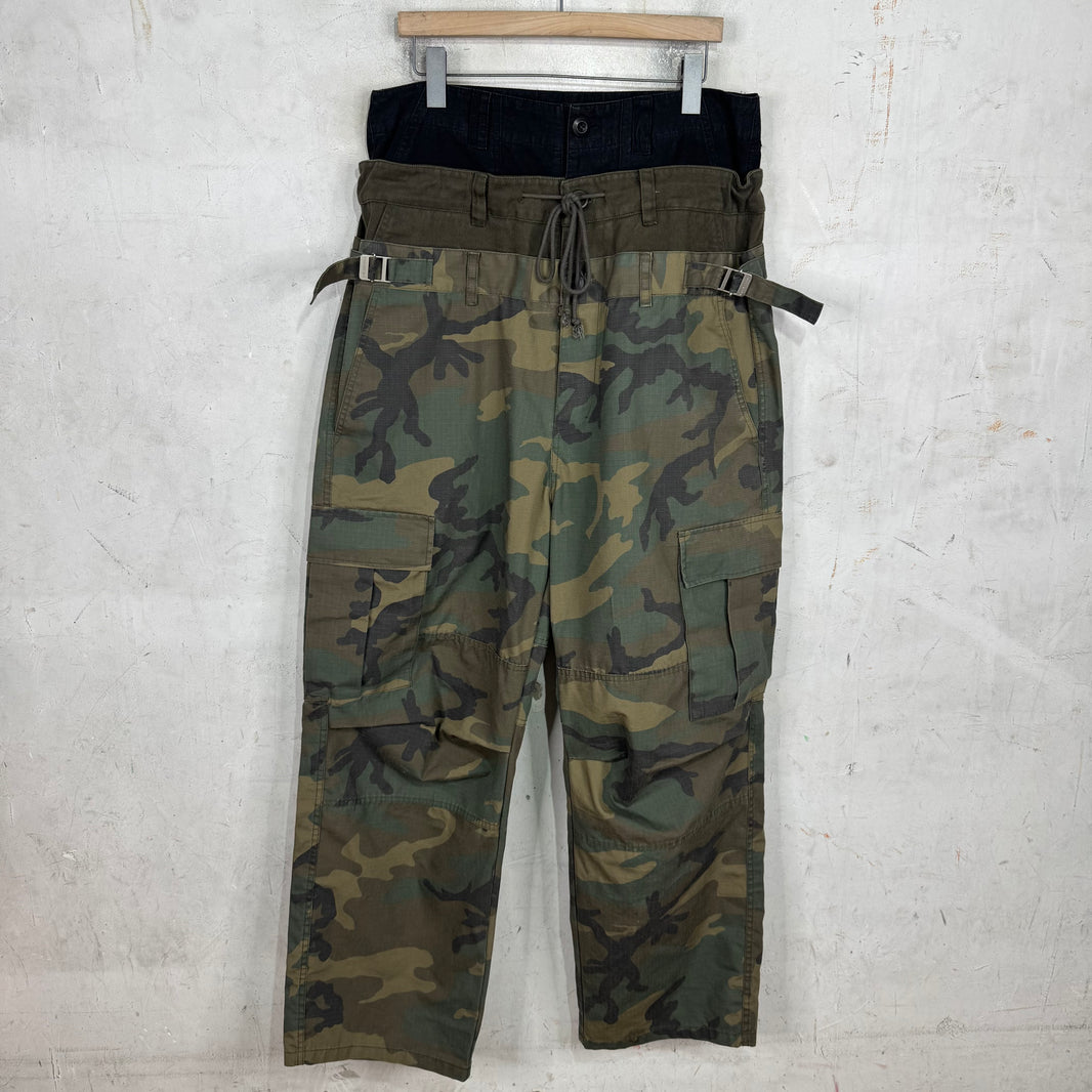 Project G/R Triple Layered Green Camo Cargo Pants
