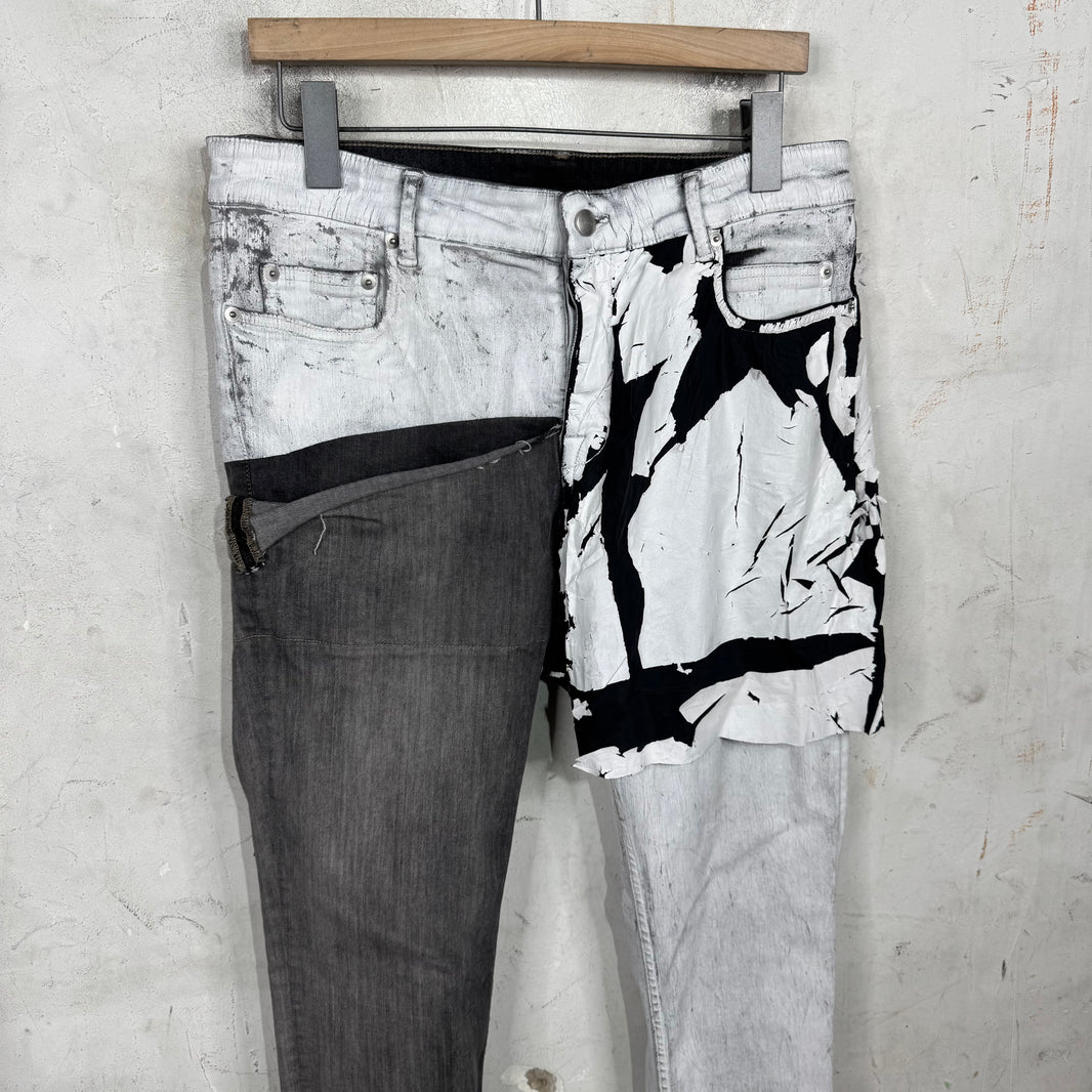 Rick Owens Sample Tyrone Collage Jeans