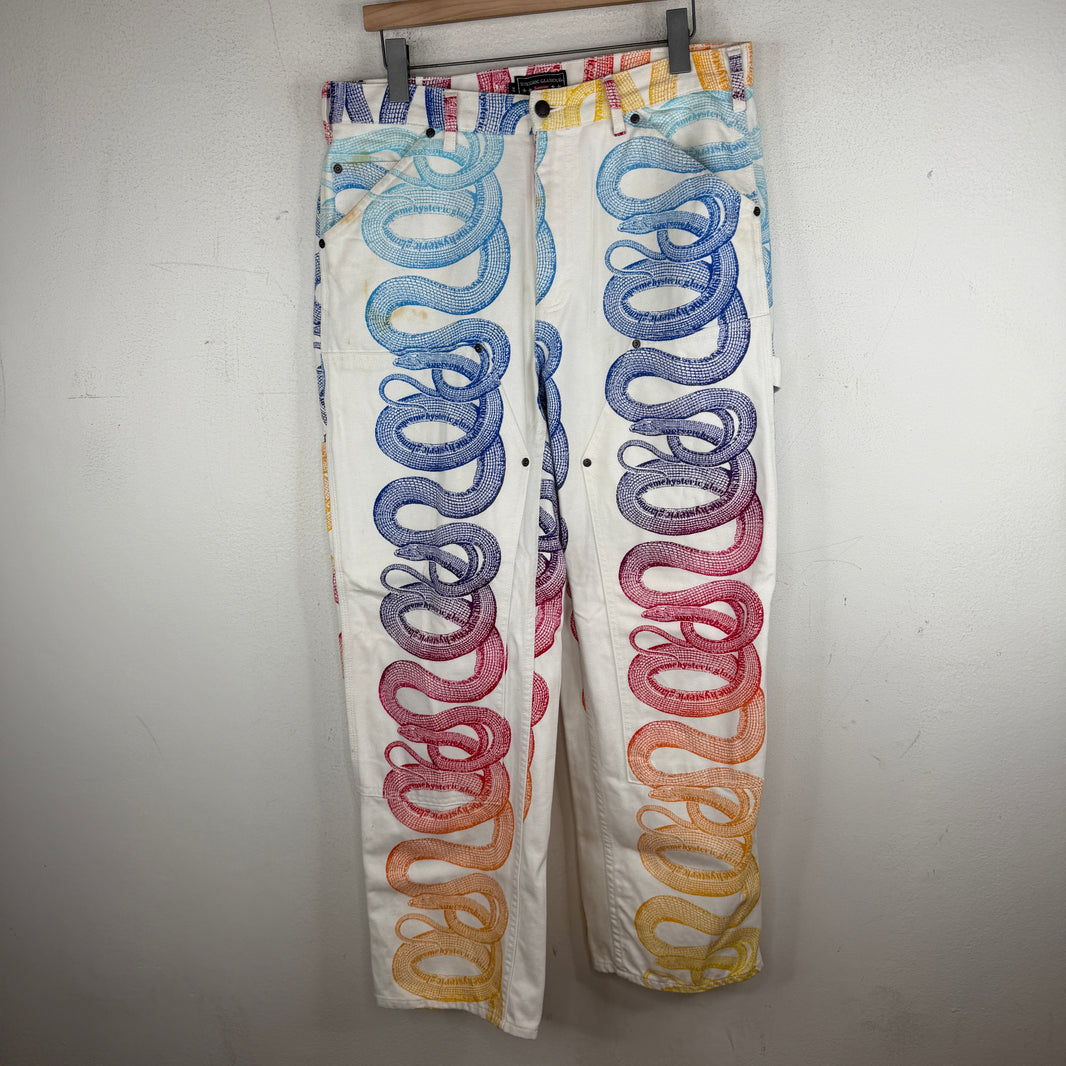 Supreme Hysteric Glamour Snake Carpenter Pants