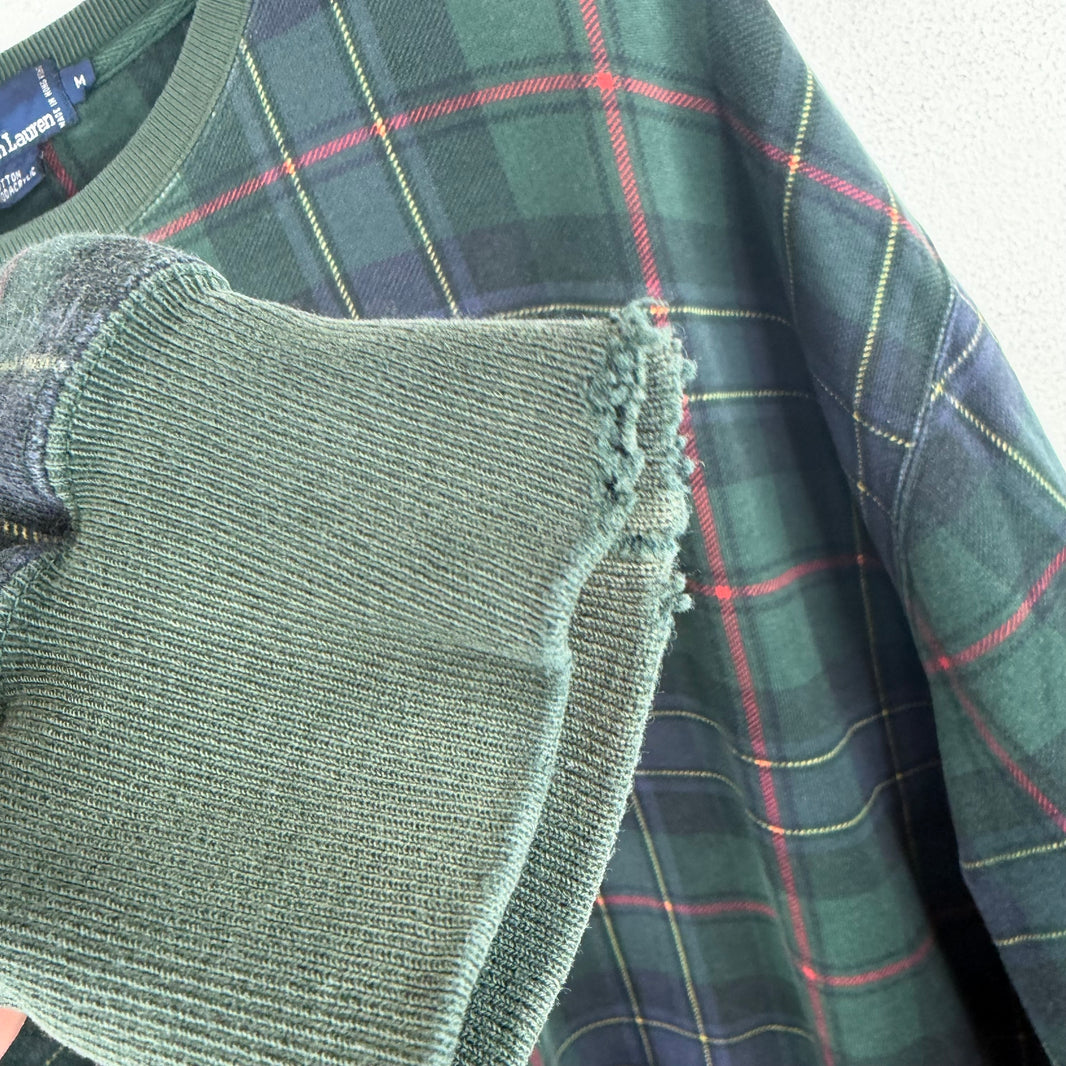 Ralph Lauren Polo Plaid Crest Crewneck
