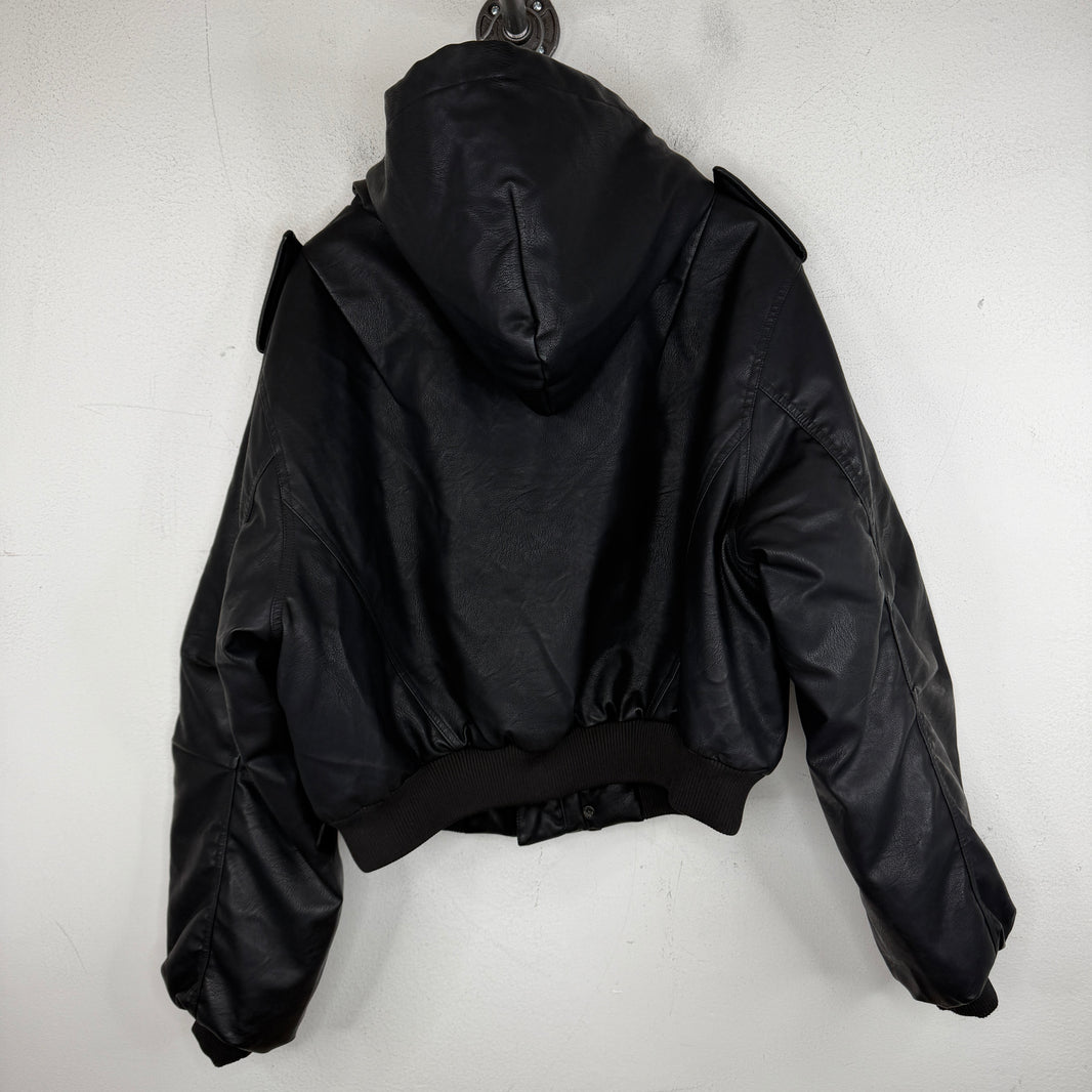 Entire Studios Faux Leather Bomber Jacket