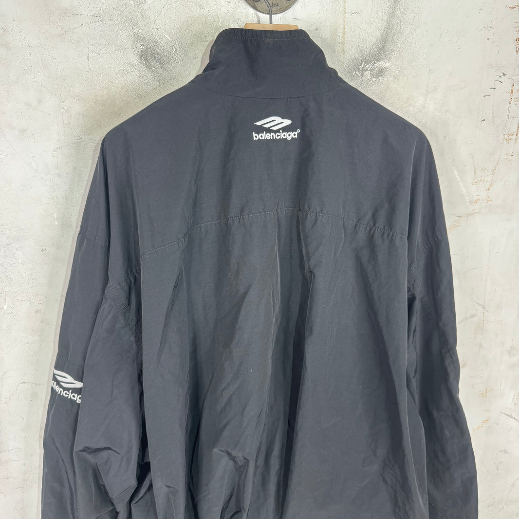 Balenciaga Cinched 3B Paneled Track Jacket