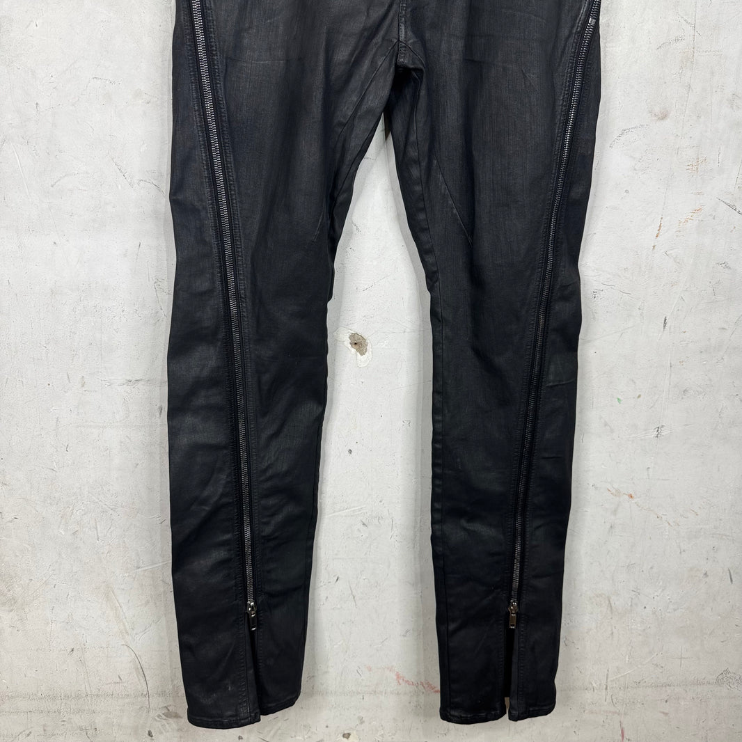 DRKSHDW Waxed Bolan Banana Jeans