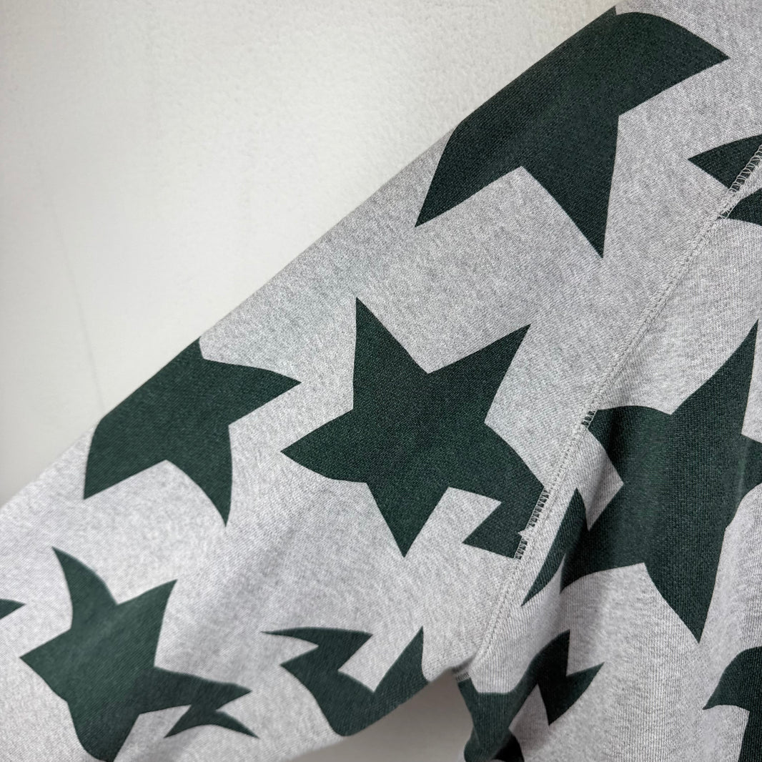 Bape Gray/Green STA Full Zip Hoodie