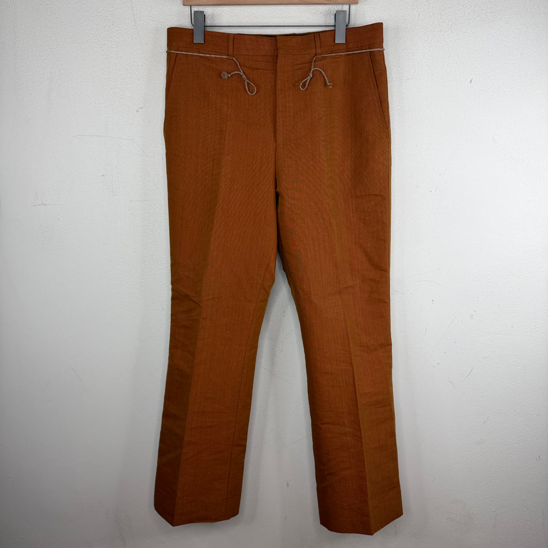 Acne Studios String Belt Burnt Orange Trousers