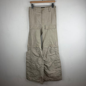 Balenciaga White Flared Convertible Cargo Pants