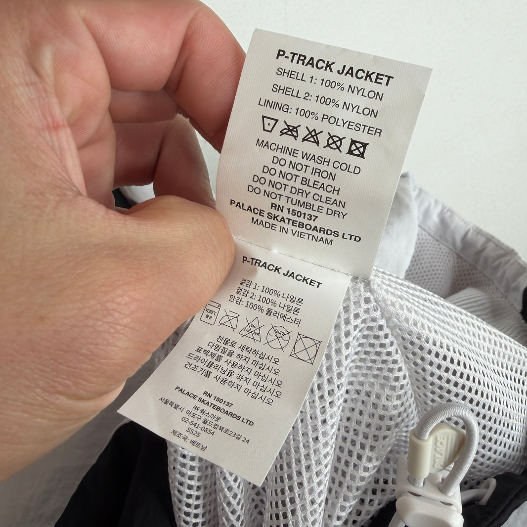 Palace Blk/White Hooded Track Jacket