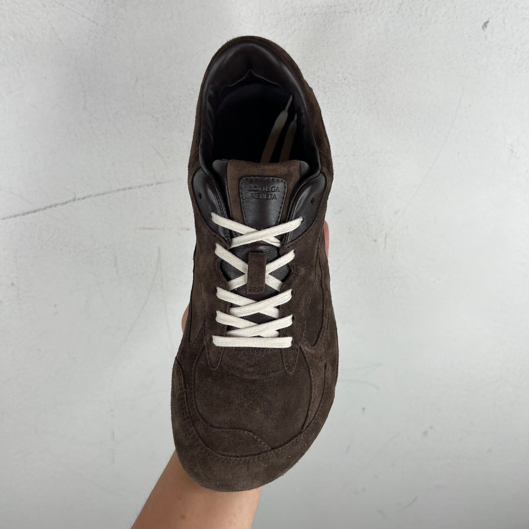 Bottega Veneta Brown Suede Flash Orbit Sneakers