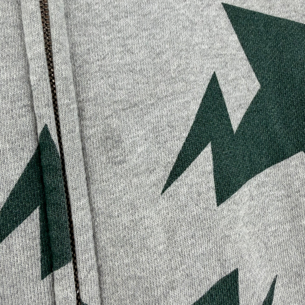 Bape Gray/Green STA Full Zip Hoodie