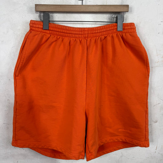 Balenciaga Orange Logo Sweatshorts