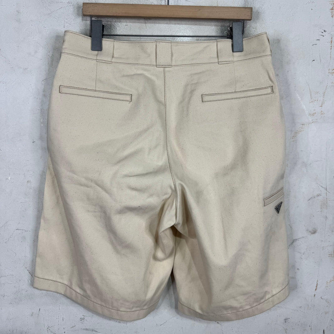 Prada Bull Denim Shorts