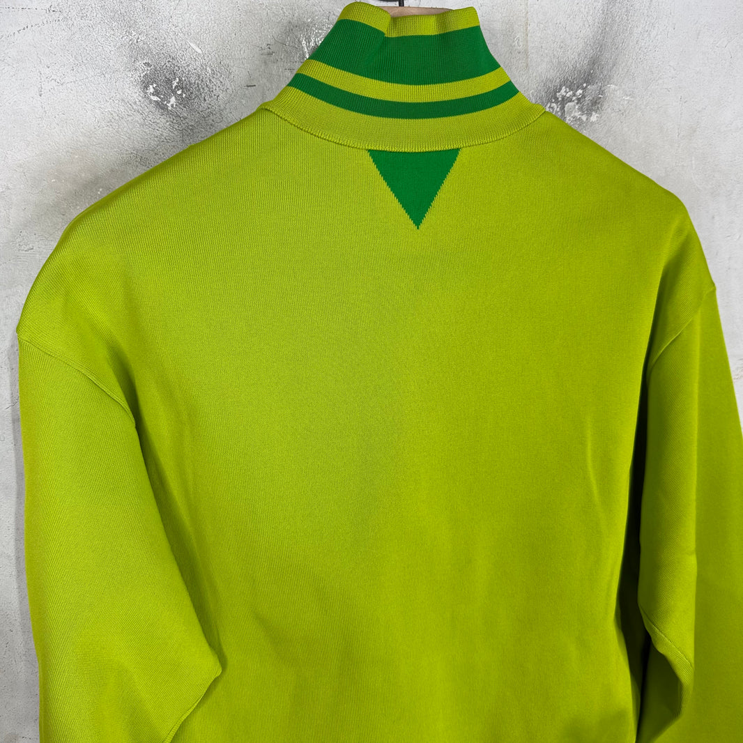 Bottega Veneta Green Knitted Track Jacket