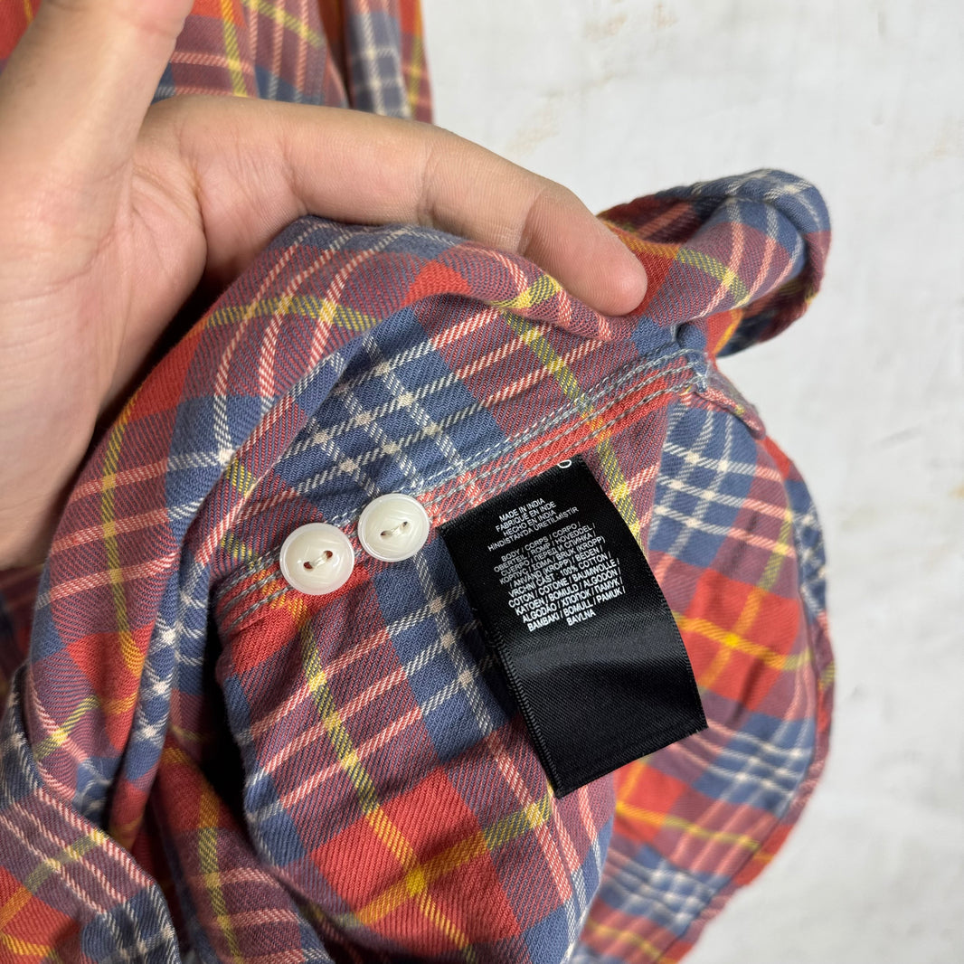 RRL Orange Plaid Flannel