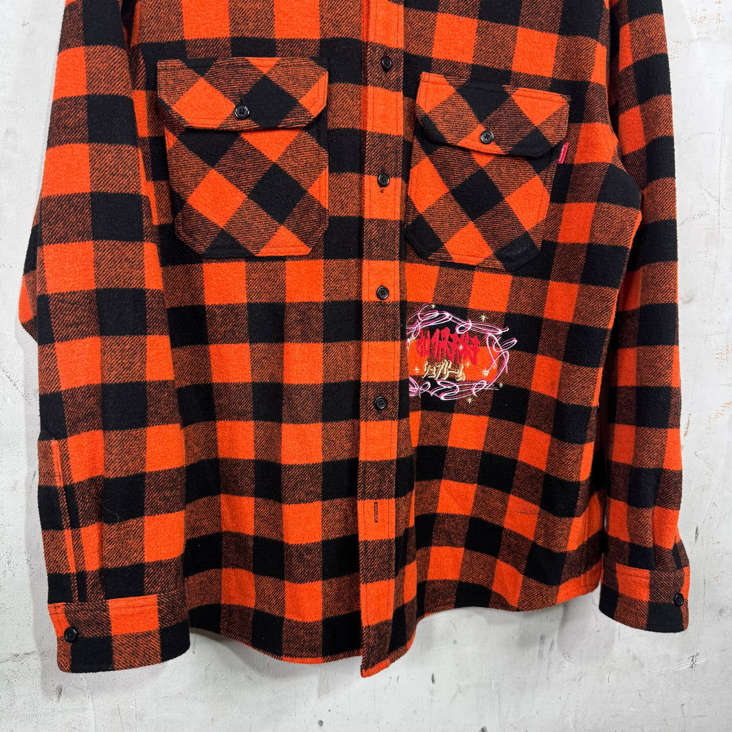 Supreme Buffalo Plaid Embroidered Flannel