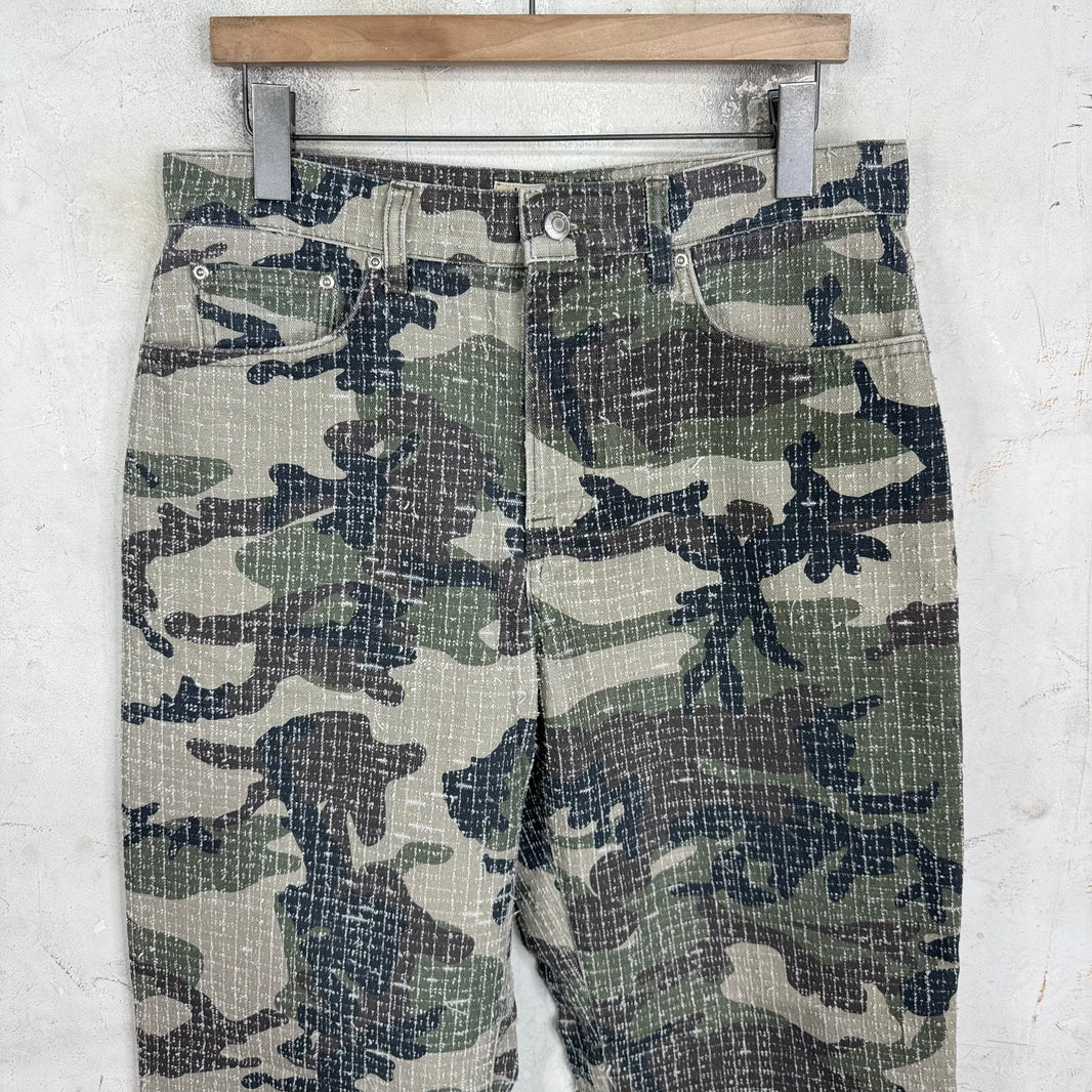 Stussy Camo Big Ol Needle Punch Jeans