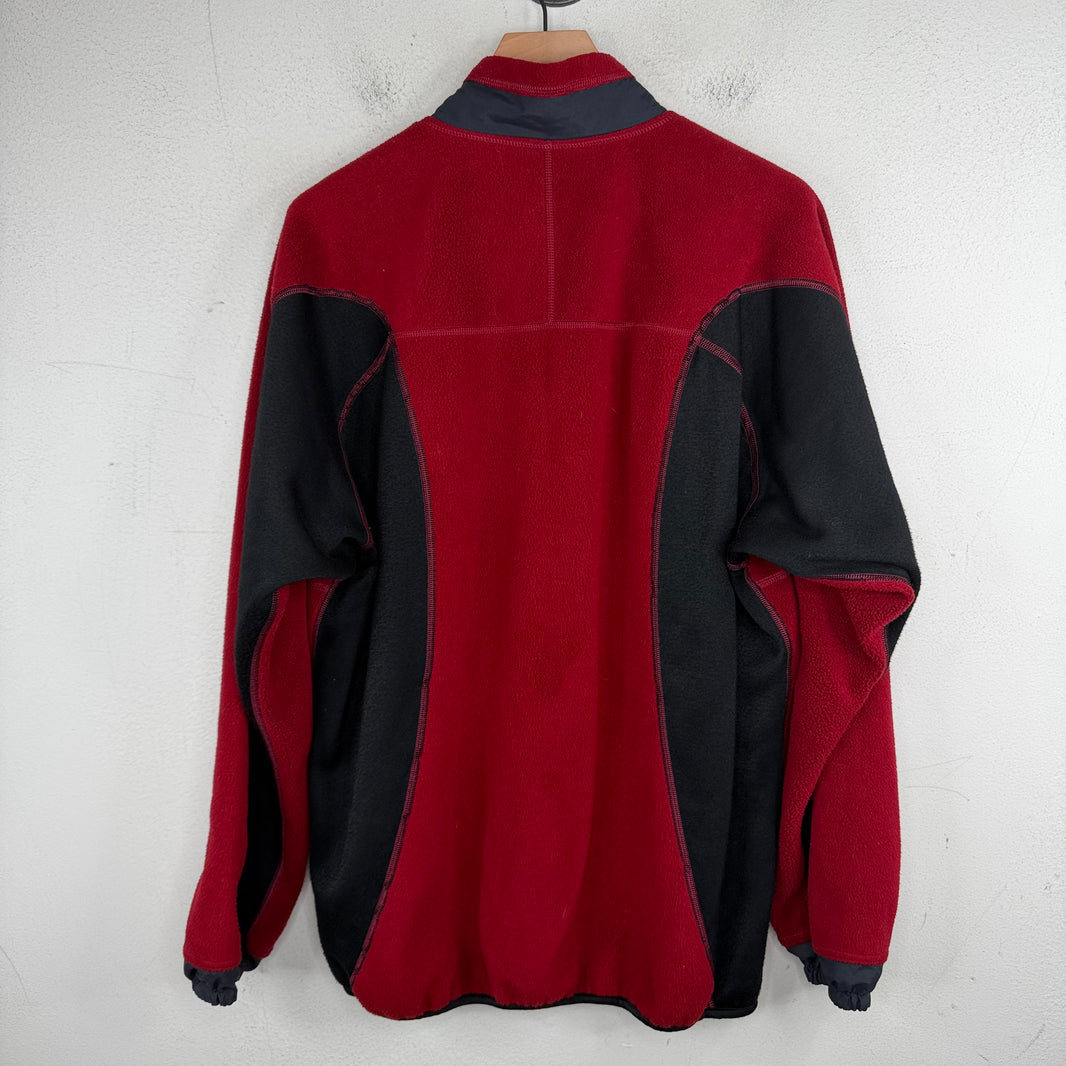 Hysteric Glamour Red Fleece Zip Jacket