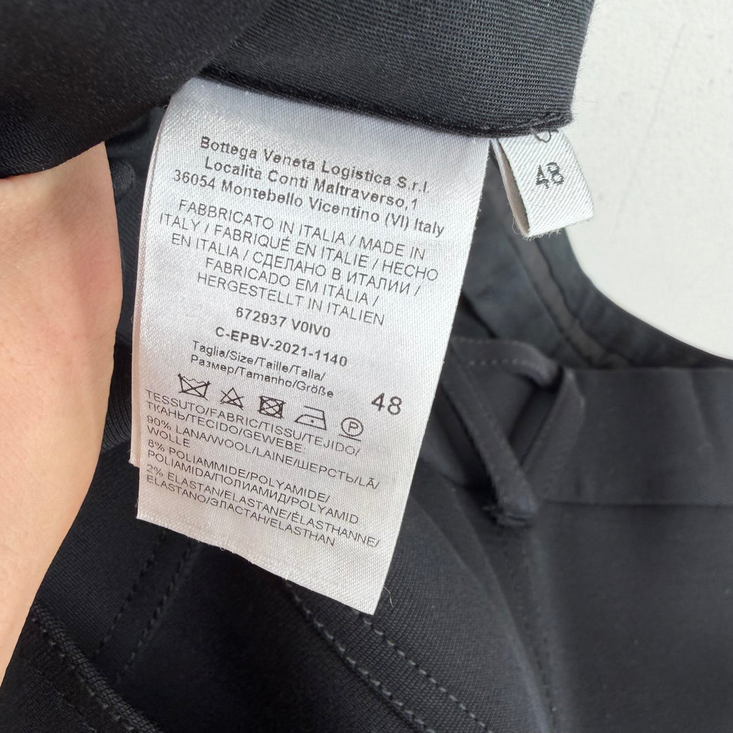 Bottega Veneta Salon 2 Wool Contrast Stitch Cargo Pants