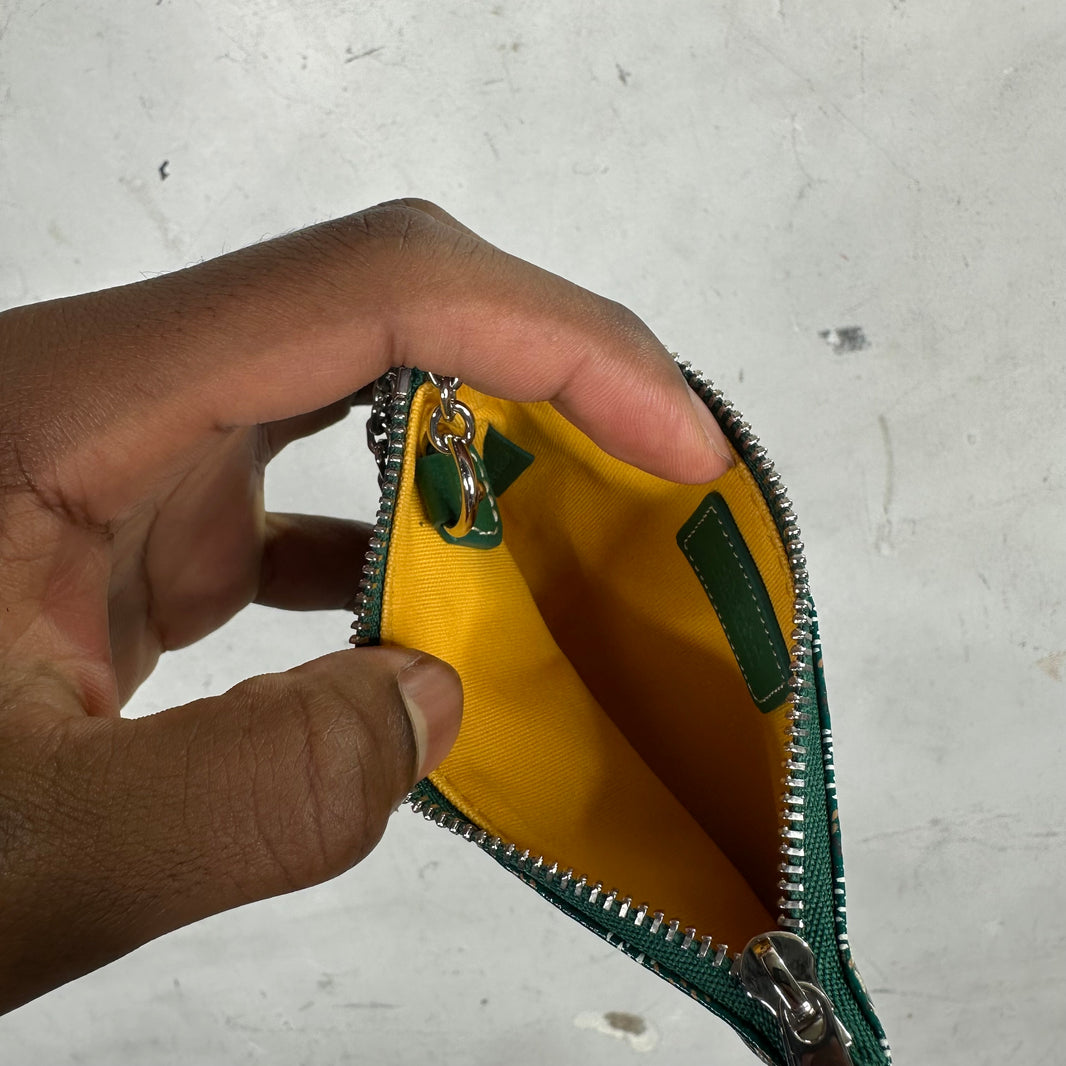 Goyard Green Coin Pouch