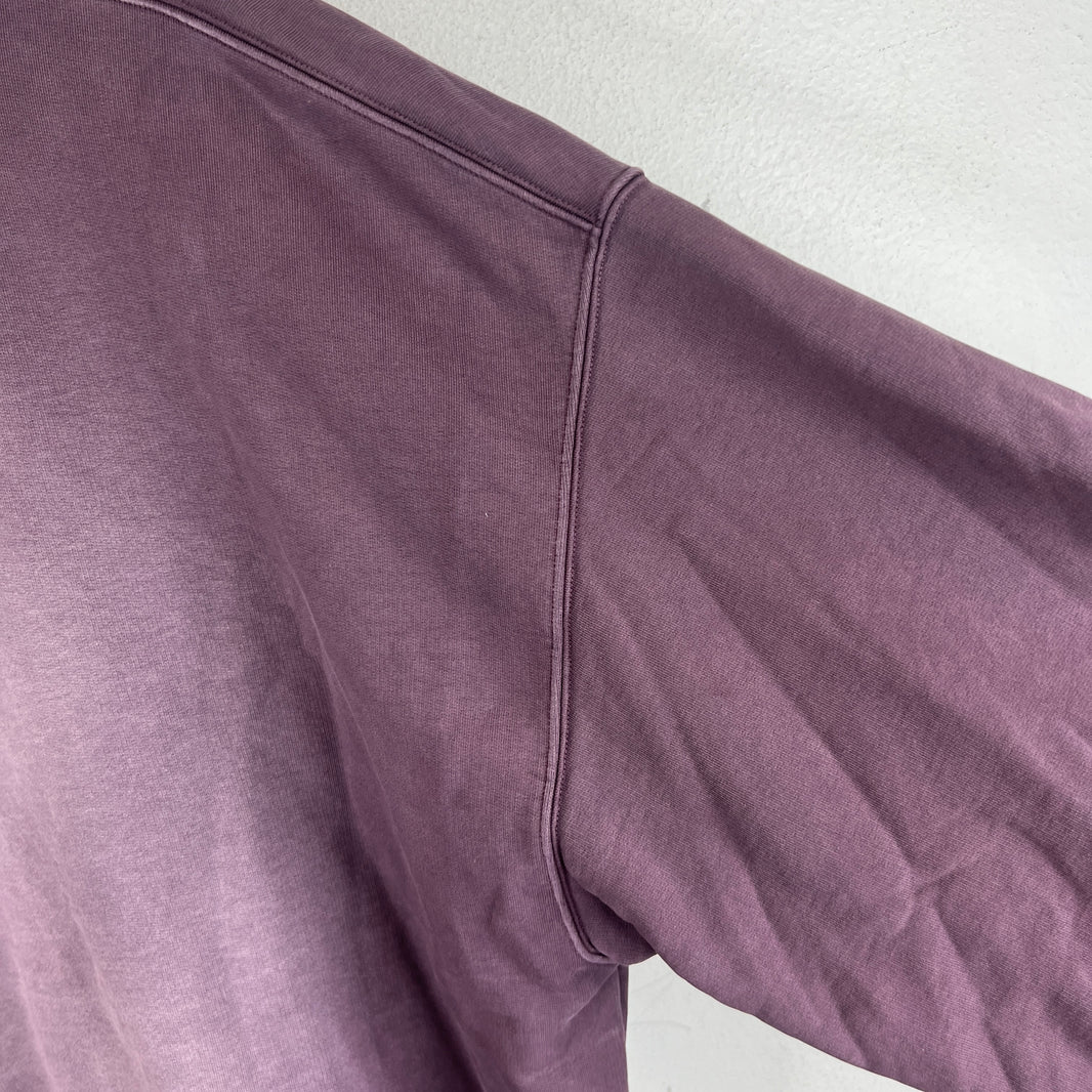 Balenciaga Wardrobe Purple Washed Small Logo Crewneck