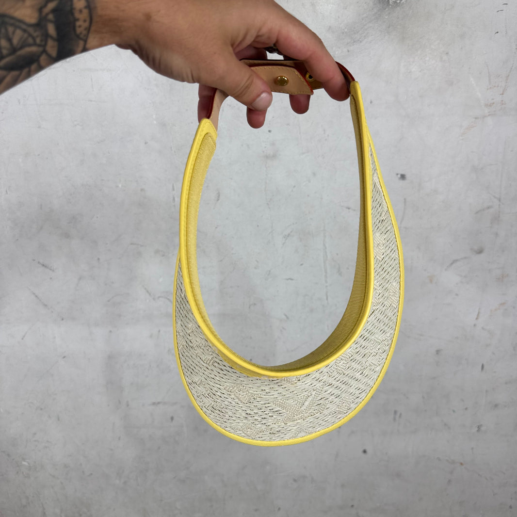 Louis Vuitton Woven Leather Monogram Visor
