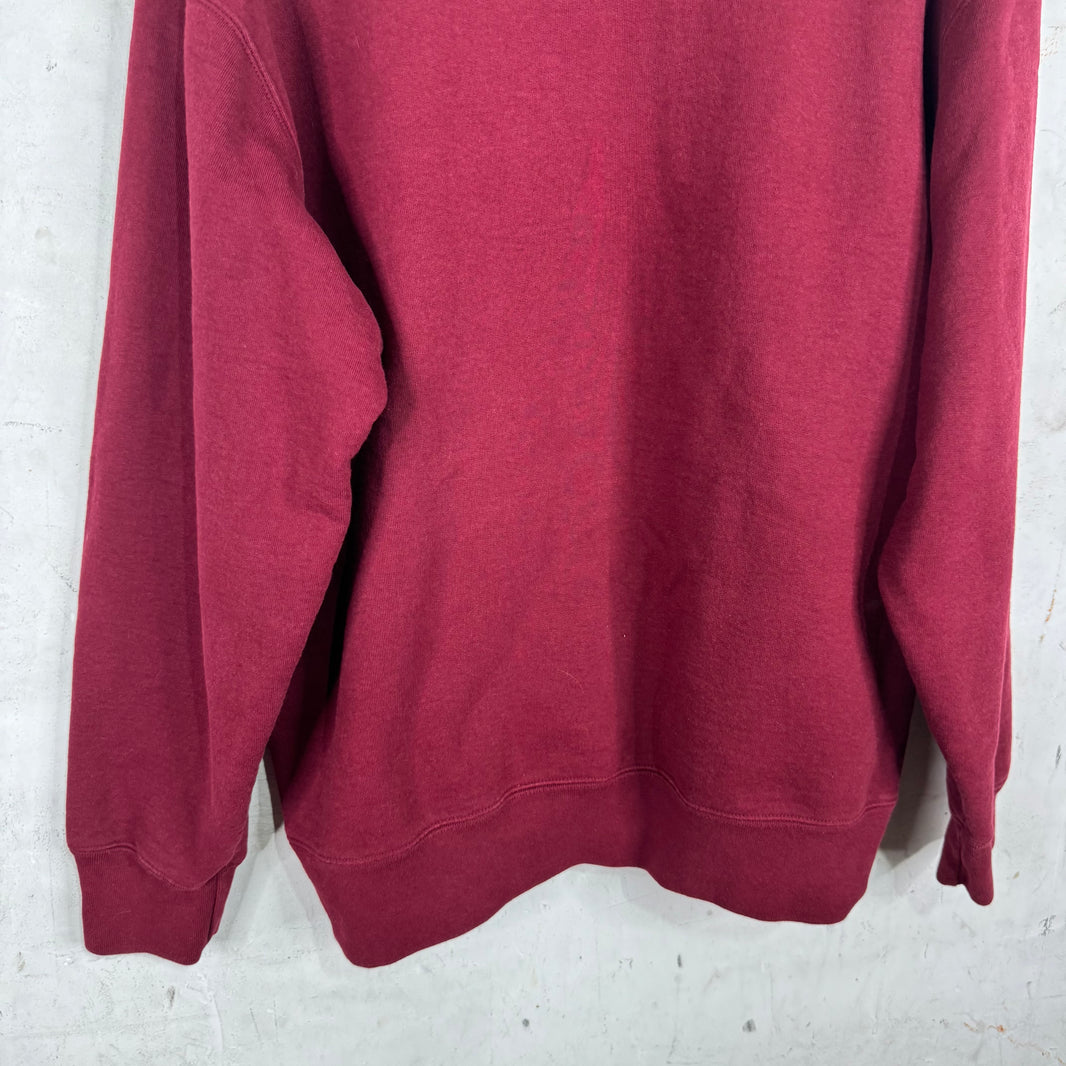 Supreme Maroon Box Logo Crewneck