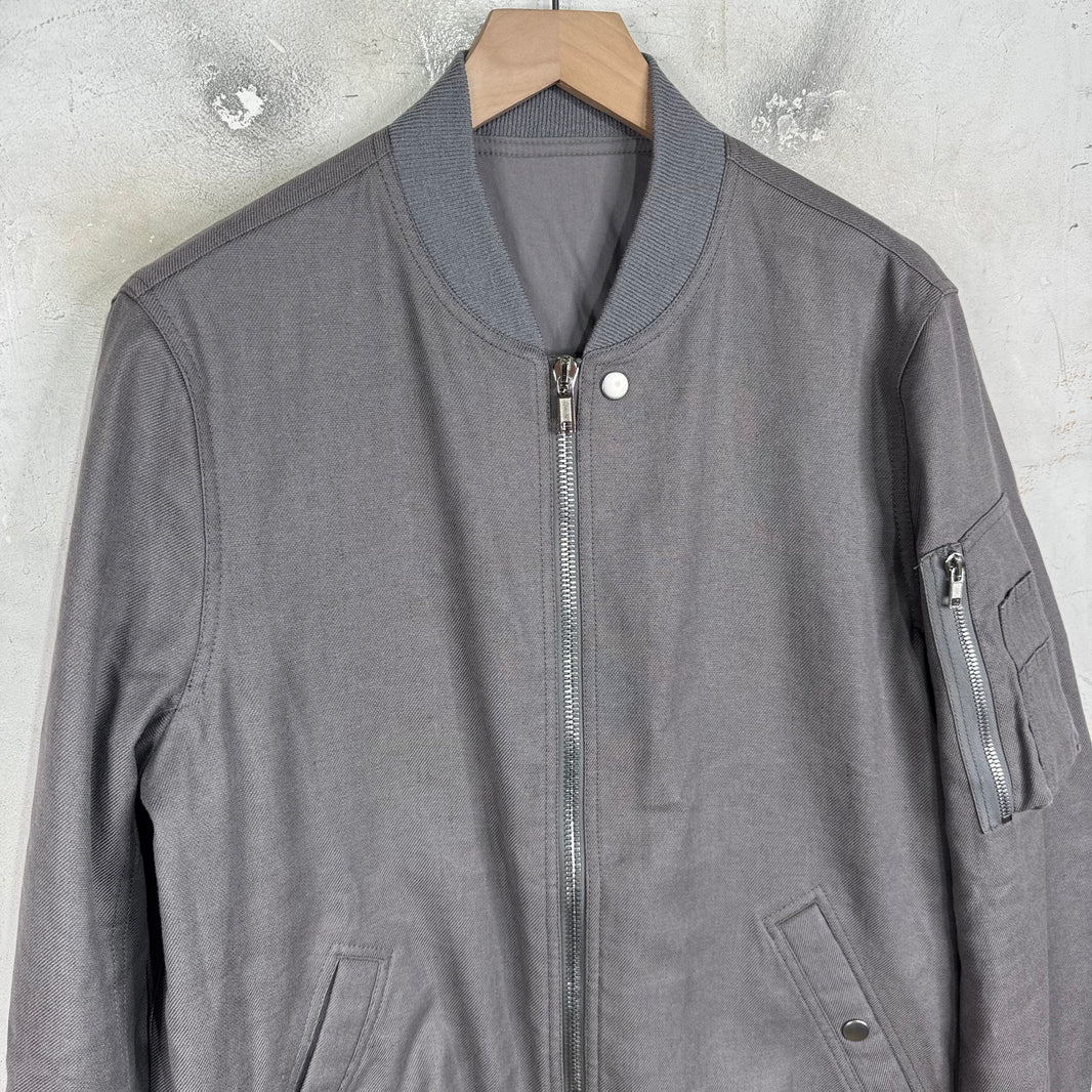 Rick Owens Sisyphus Blu Canvas Bomber