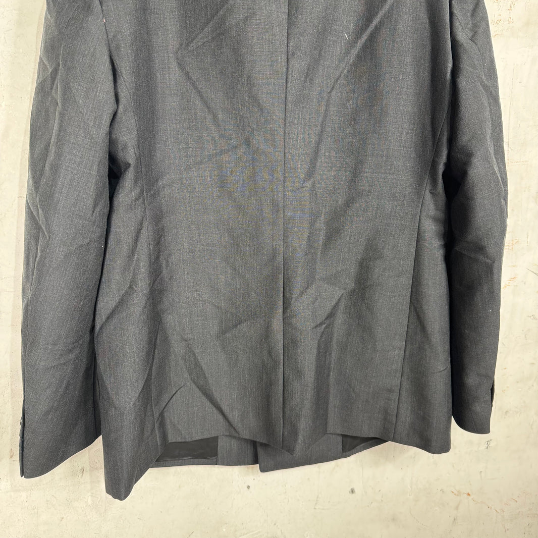 Prada Knitted Badge Double Breasted Blazer