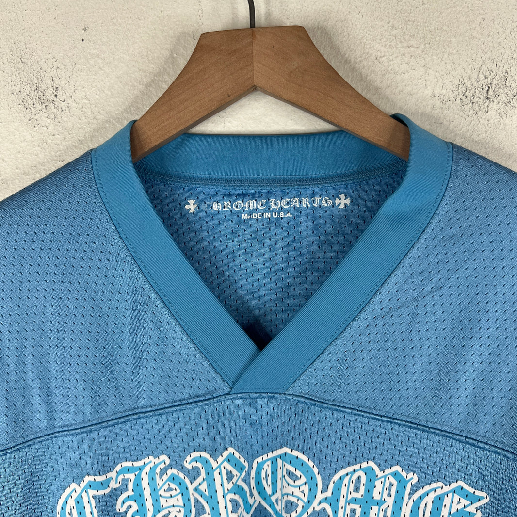 Chrome Hearts Blue Sports Warm-Up Jersey