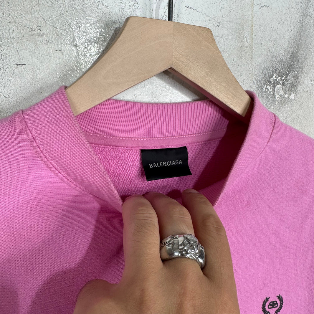 Balenciaga Sample Multi Logo Crewneck