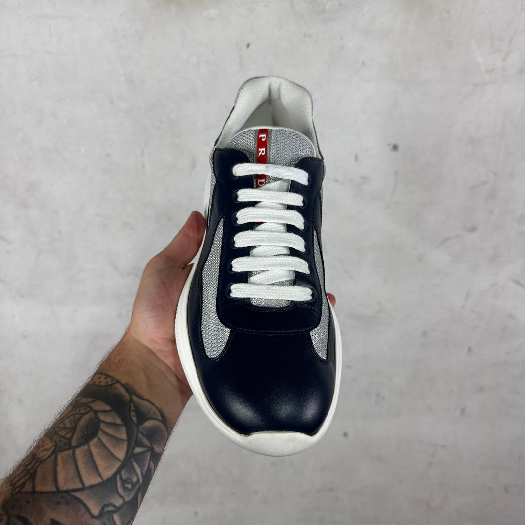 Prada Navy/Grey America Cups Low