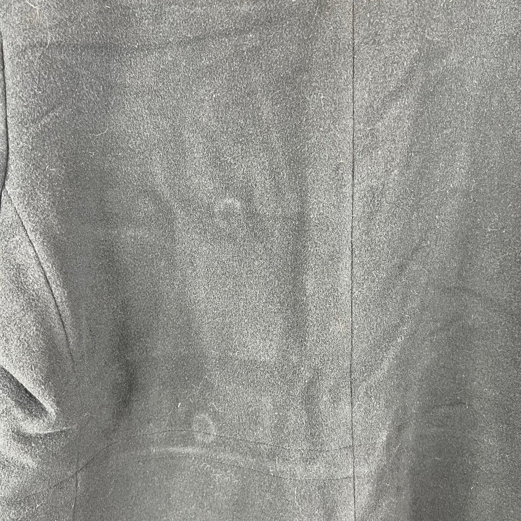 Jil Sander Navy Cashmere Blend Double Breasted Peacoat