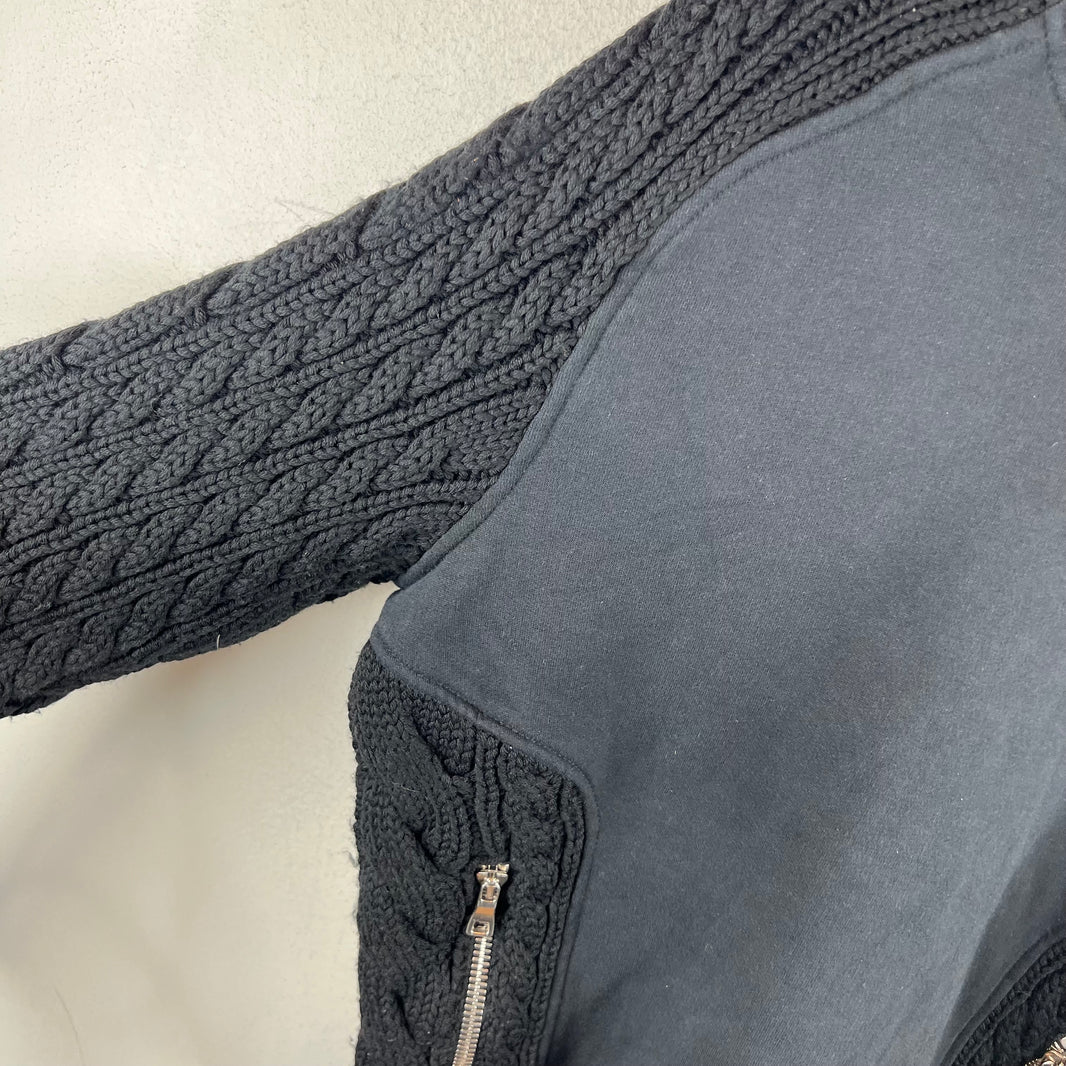 Balmain Army Knit Hybrid Crewneck