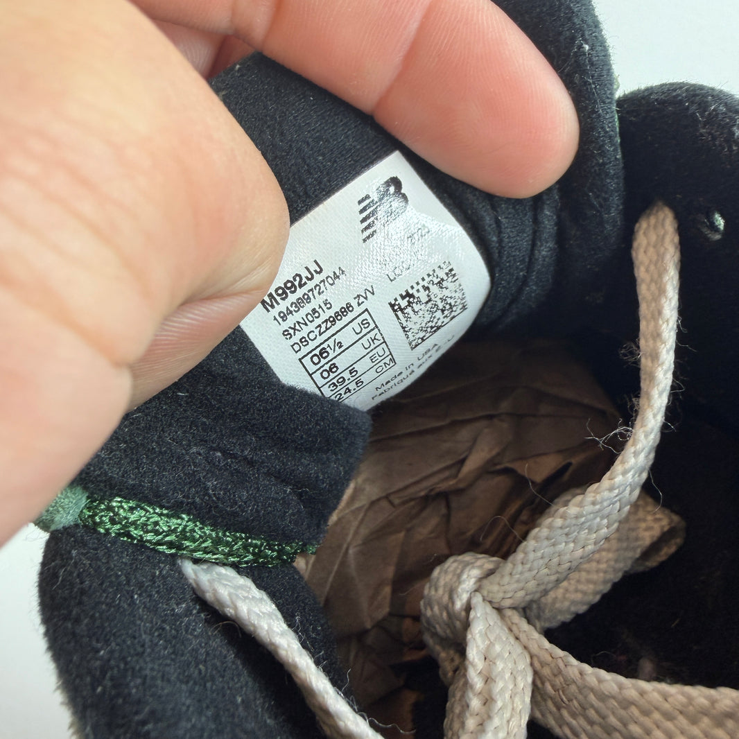 JJJJound New Balance Green 992 Sneakers
