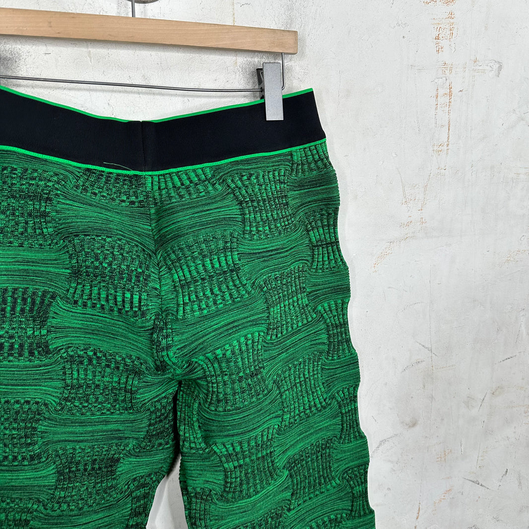 Bottega Veneta Woven Green Track Pants