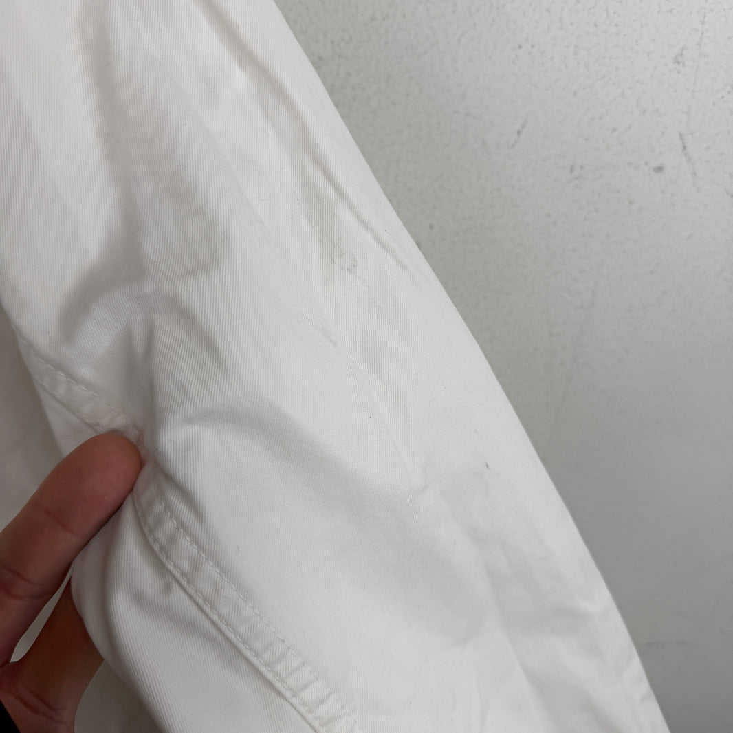 Stone Island White Button Up Jacket