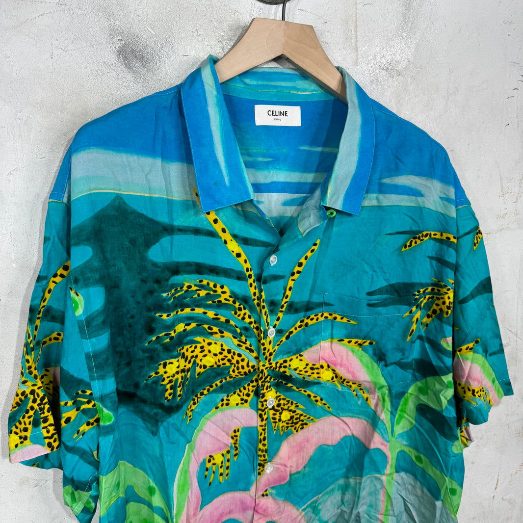 Celine Tropical Printed Shirt