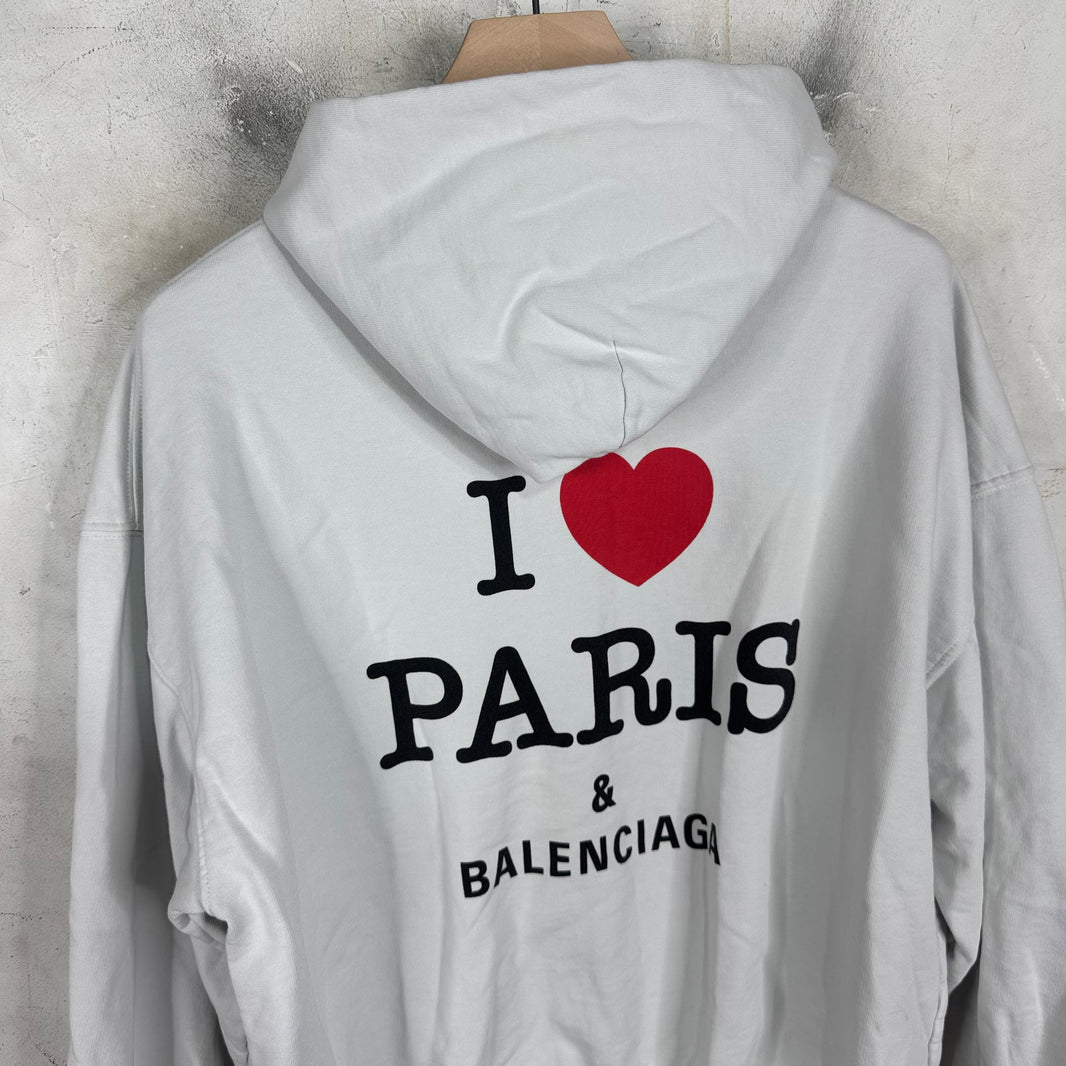 Balenciaga I Heart Paris Zip Hoodie
