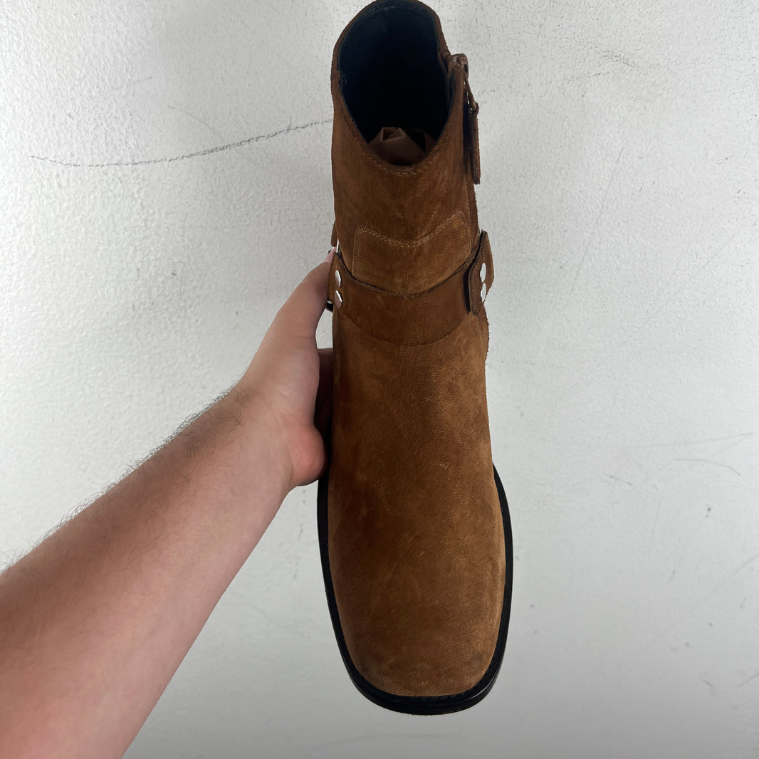 Balenciaga Suede Harness Boots