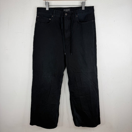 Balenciaga Drawstring Baggy Jeans